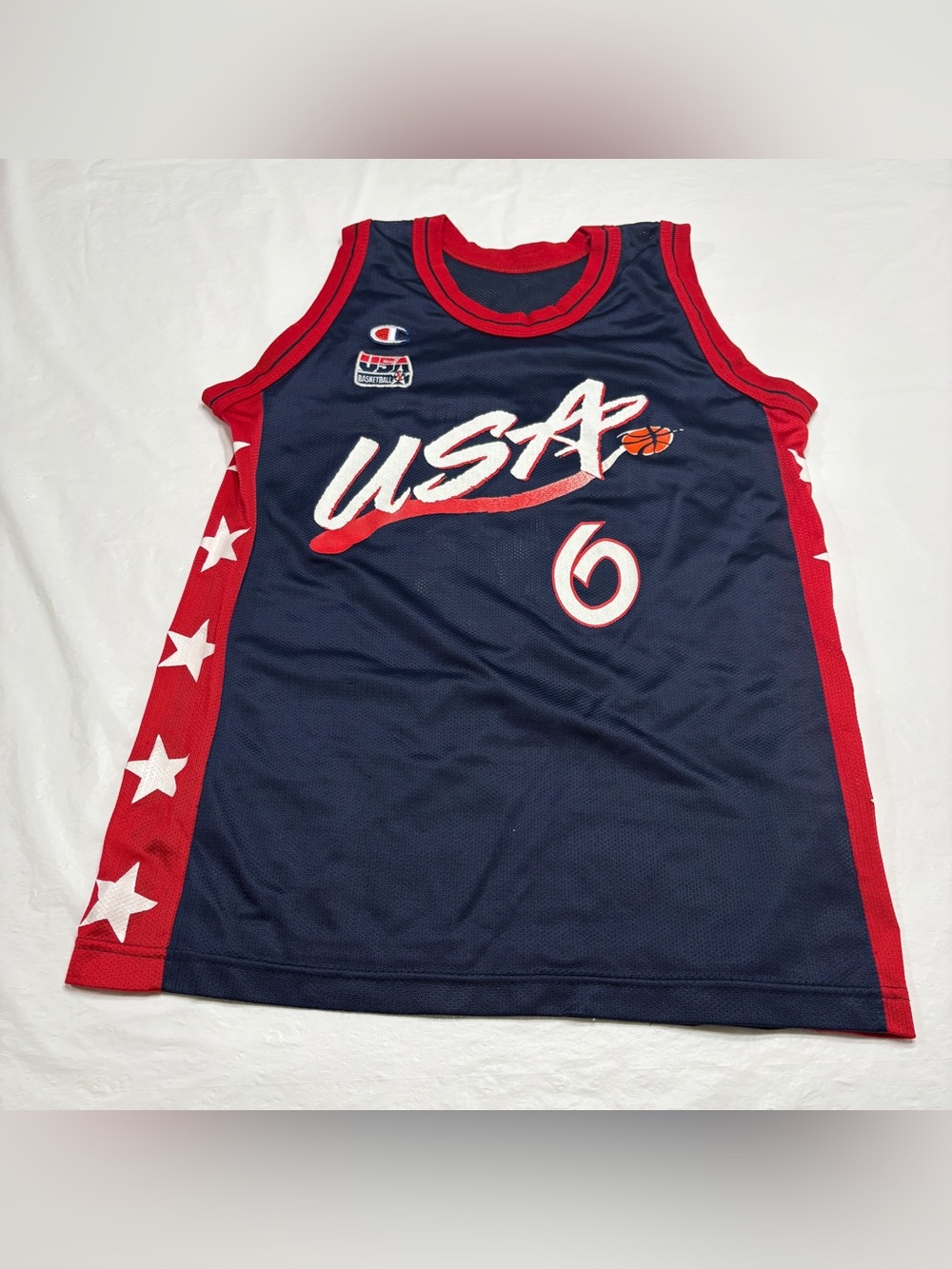 Vintage Penny Hardaway #6 90’s Champion USA Olympic Dream Team Jersey Youth M
